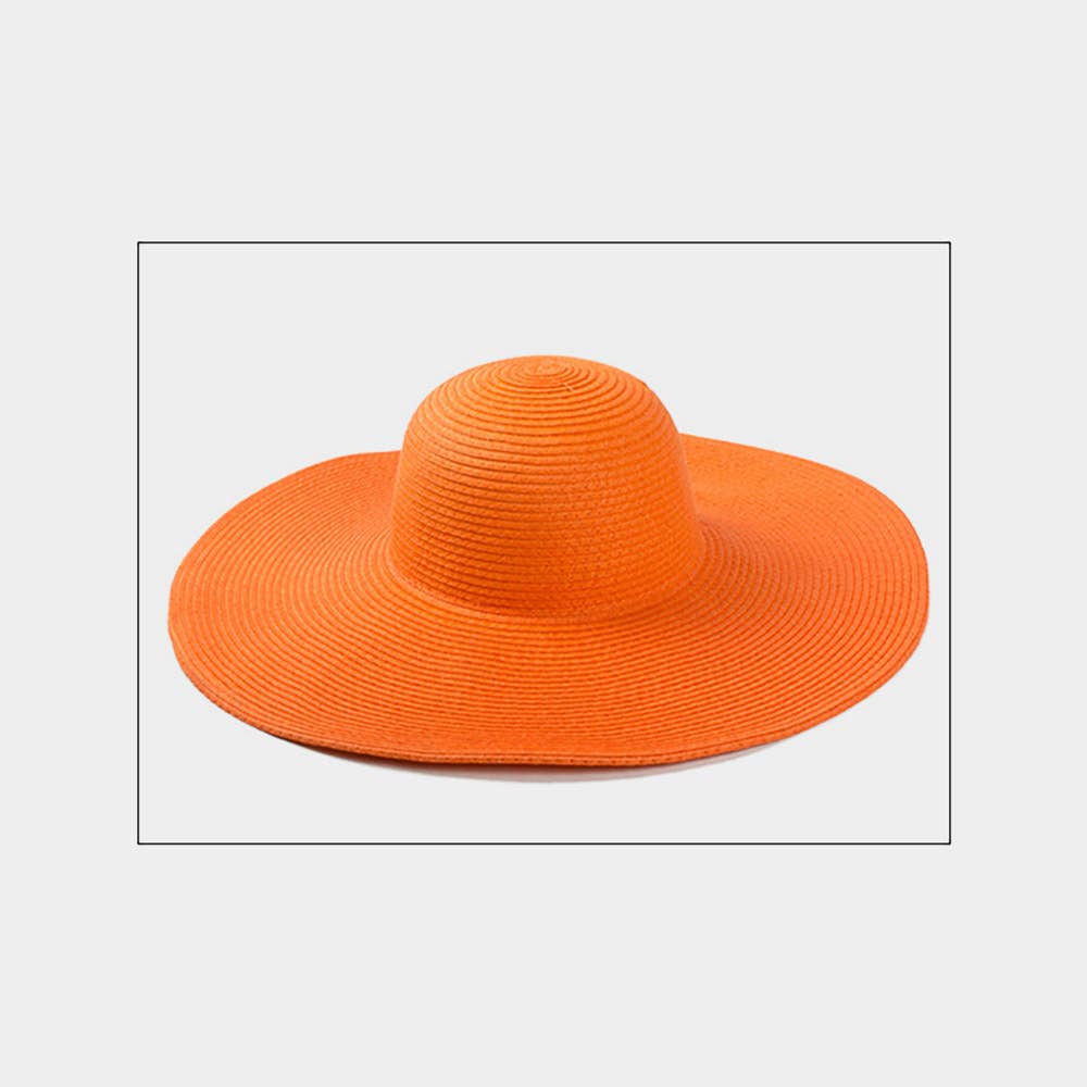 Sensibling Corp. - Wholesale Straw Hat - Women's - Solid Straw Sun Hat
16