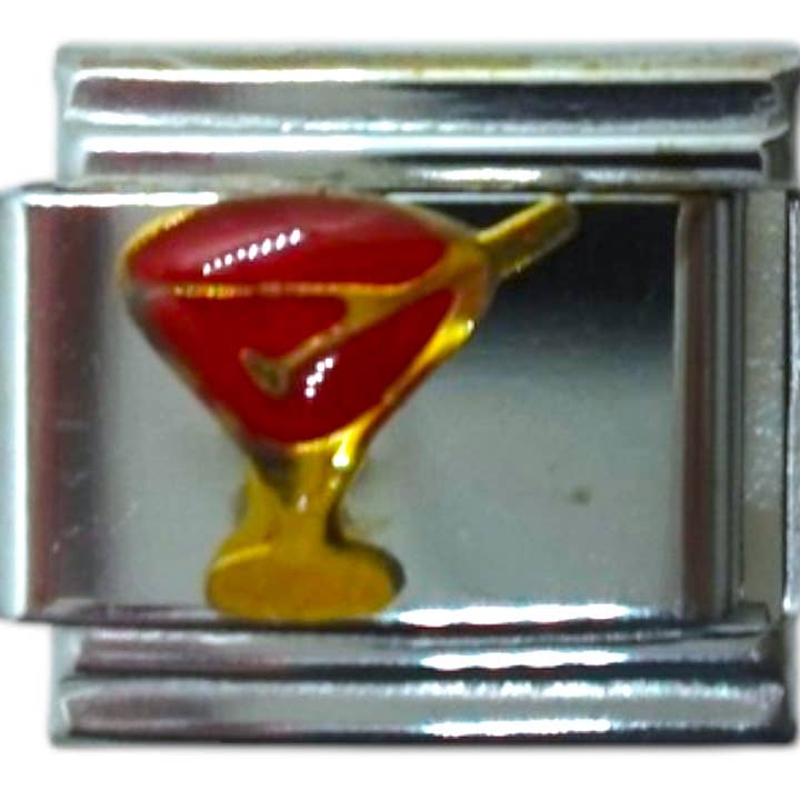 cutandcropped - Wholesale Individual Charm/Pendant - Martini Italian Charm