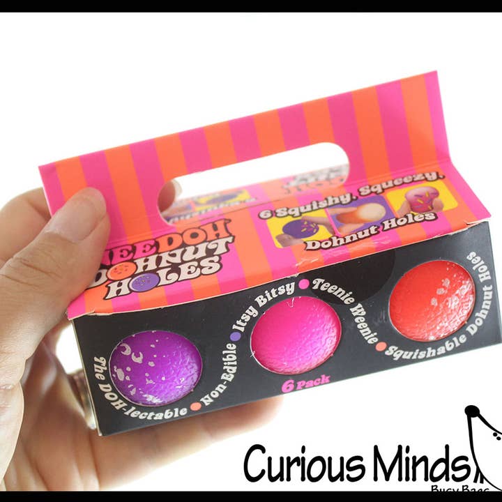 Curious Minds Toys - Wholesale Putty/Slime - Kids - 1 Nee-Doh Donut Holes Teenie Tiny Nee-Doh 6 Pack Soft Doh Fi