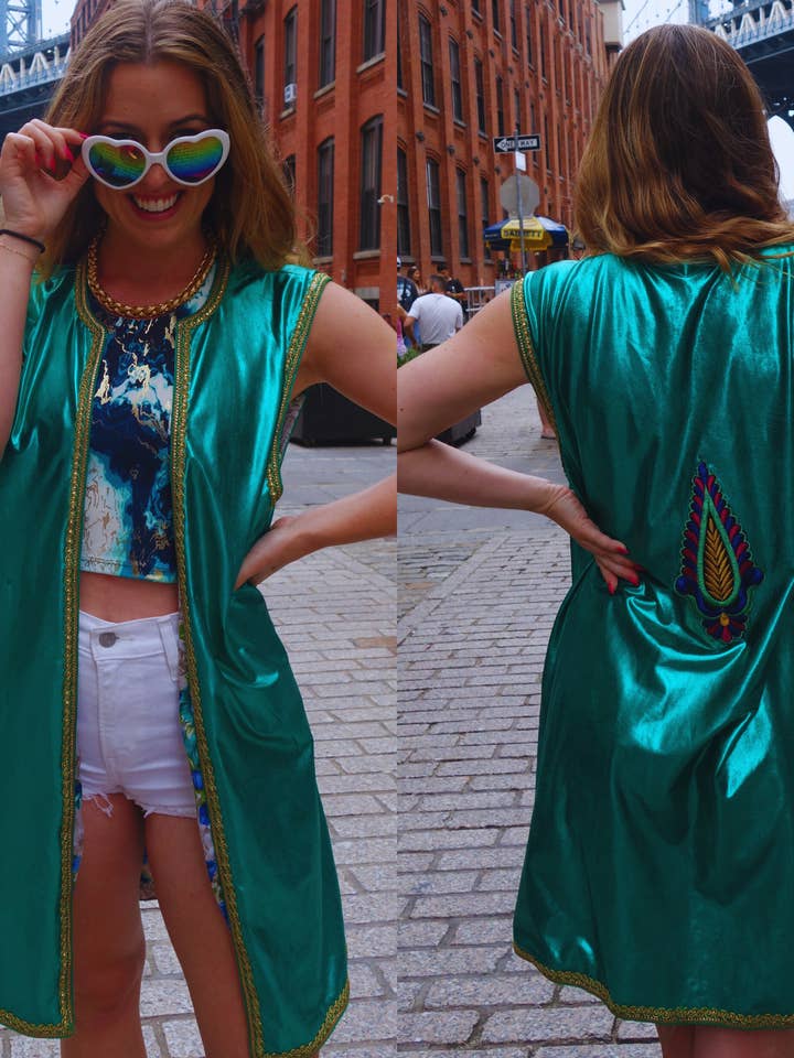 Kimono rave reversible Evergreen para venta al por mayor de StandAwt