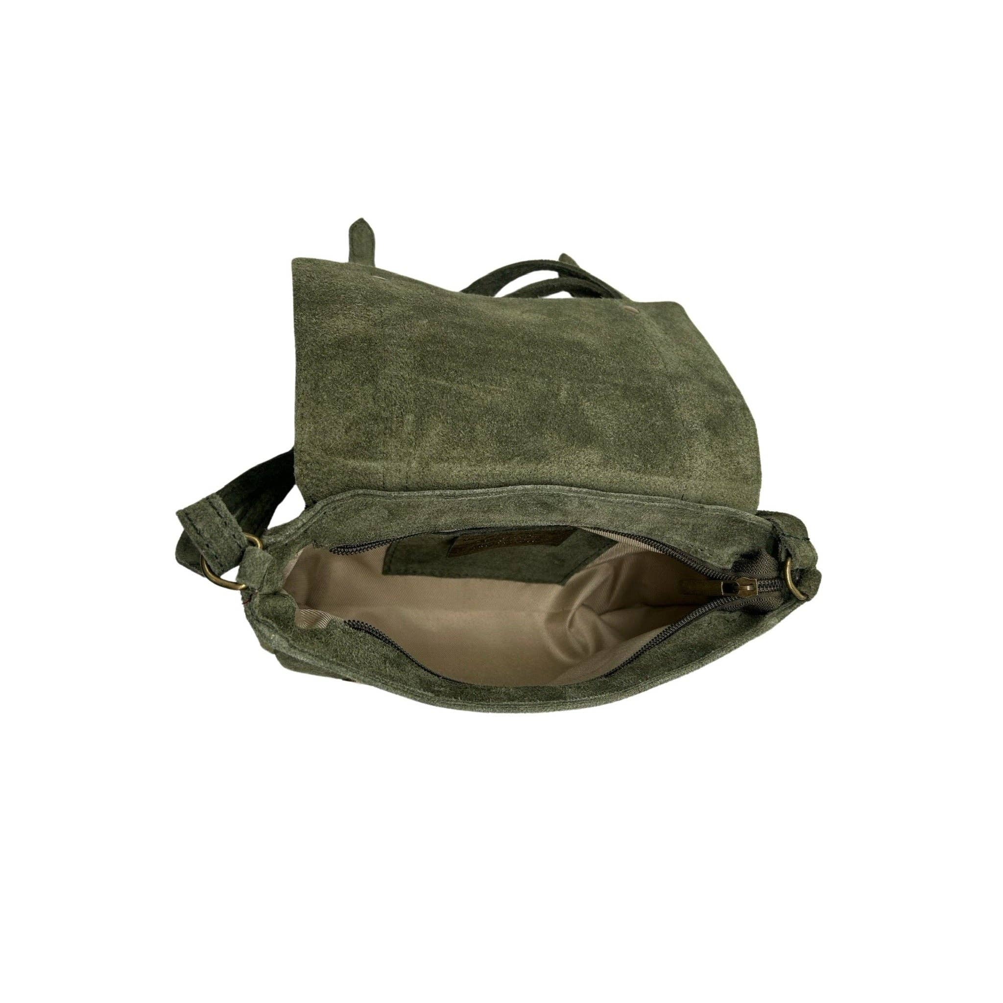 Louisa lee - Wholesale Crossbody Bag - Women's - PAULETTE SUEDE LEATHER SATCHEL BAG14