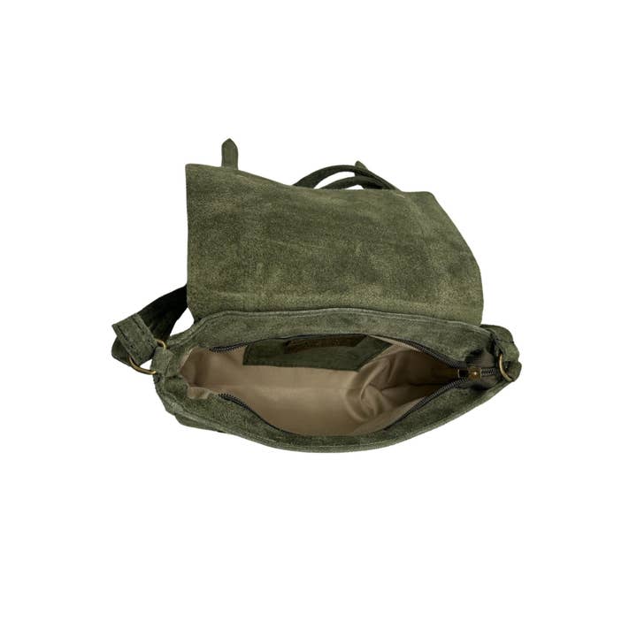 Louisa lee - Wholesale Crossbody Bag - Women's - PAULETTE SUEDE LEATHER SATCHEL BAG14