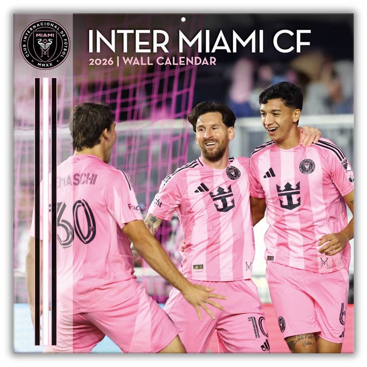 INTER MIAMI CF 2026 SQUARE CALENDAR for wholesale by Danilo Promotions Ltd