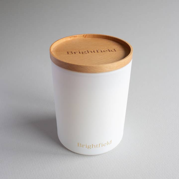 Brightfield - Wholesale Jar/Filled Candle - Greenhouse Candle - Tomato Scented Candle with Wood Wick