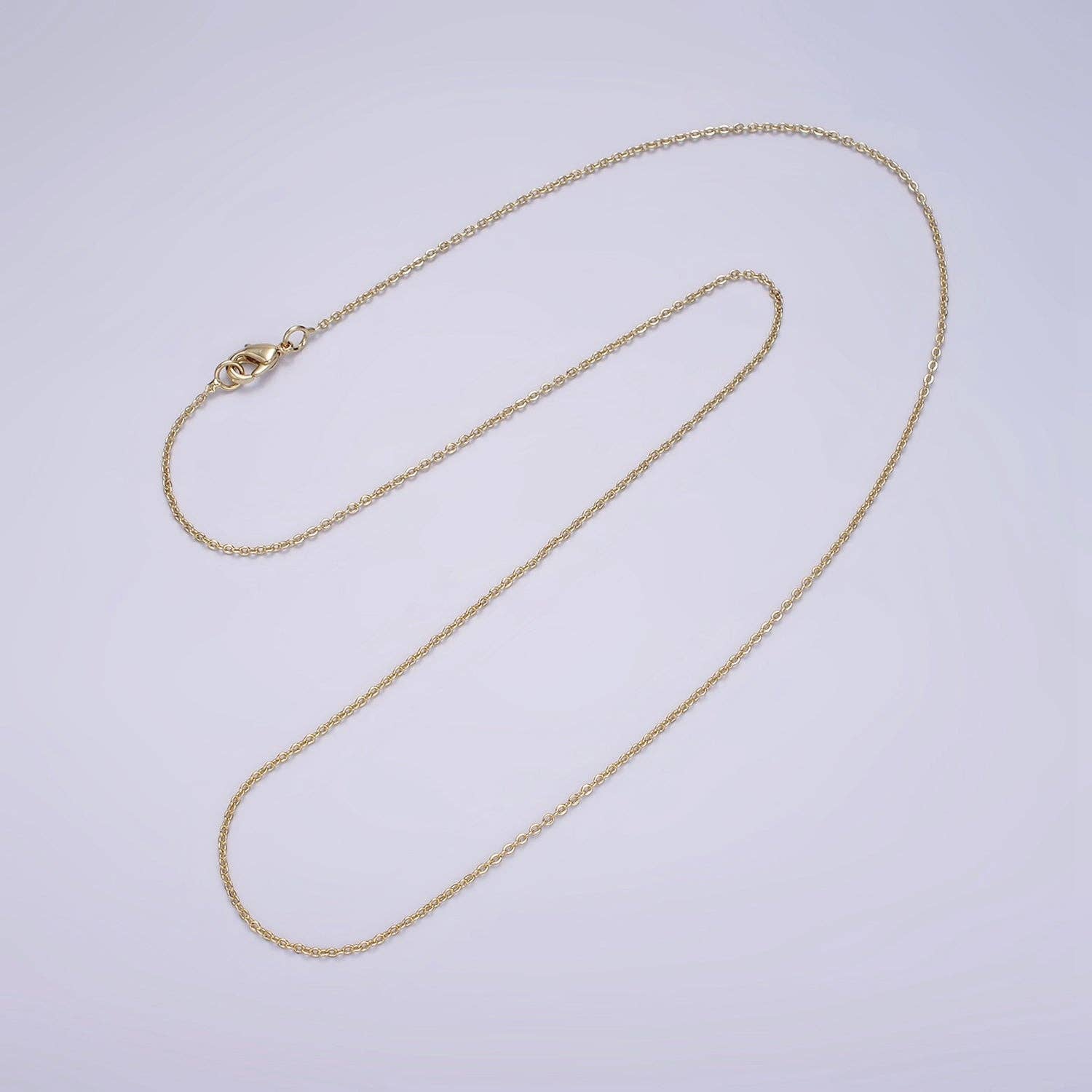 Aim Eternal - Wholesale Link & Chain Necklace - 16"/18"/20" Gold Filled 1.2mm Dainty Cable Chain Necklace3