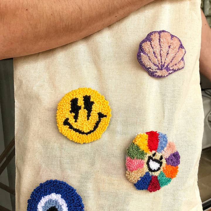 Honey Art and Nature - Wholesale Coasters - Punch Needle Coasters, Keychain, Pin, Badge,Magnet,Hair Clip10