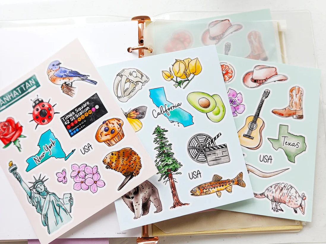 Aria Studio Crafts - Wholesale Sticker - New York Sticker Sheet2