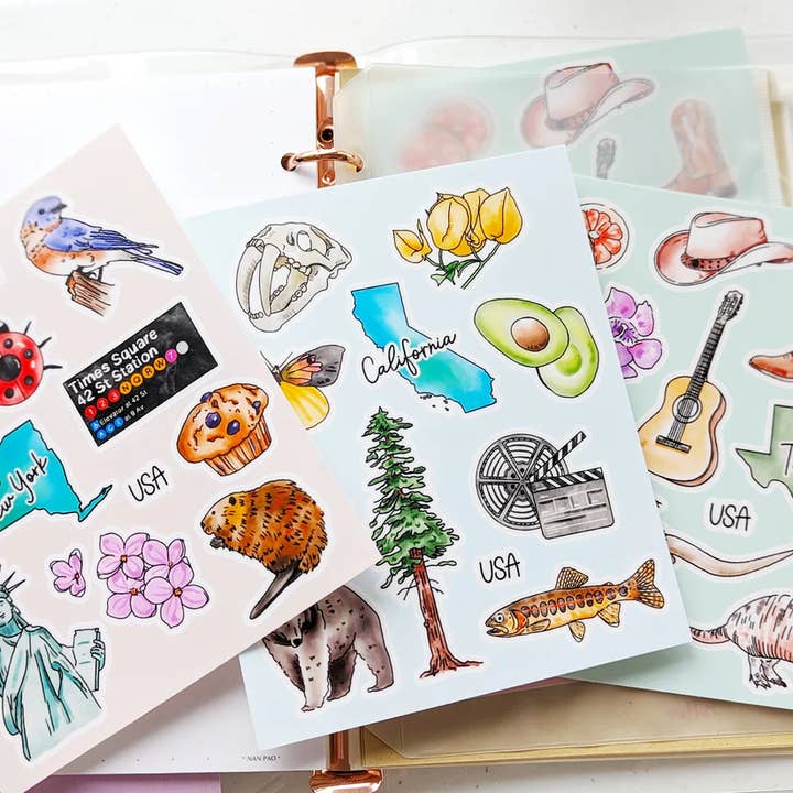 Aria Studio Crafts - Wholesale Sticker - New York Sticker Sheet2