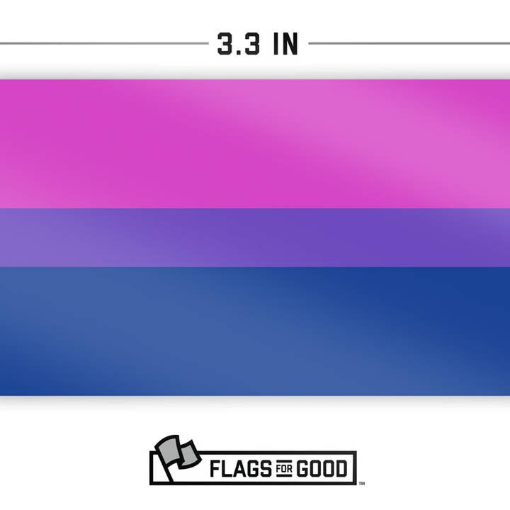 Flags For Good - Wholesale Sticker - Bisexual (Bi) Pride Sticker