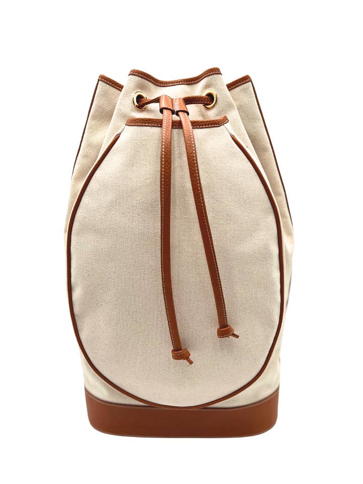 The Lily Bag: Canvas and Tan for wholesale by Up Down Sport