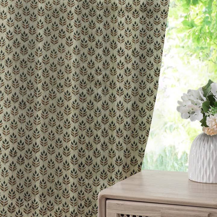 Fabdivine - Vendita all'ingrosso Tende - Tenda in Lino Spesso con Pieghe per Decorazione della Casa - Alia3