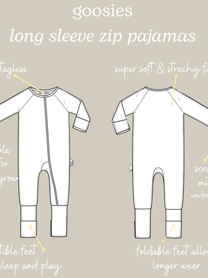 Goosies - Wholesale Sleepsuit - Baby - Coastal Pelicans - Zip Convertible Pajamas (Discontinued) 1