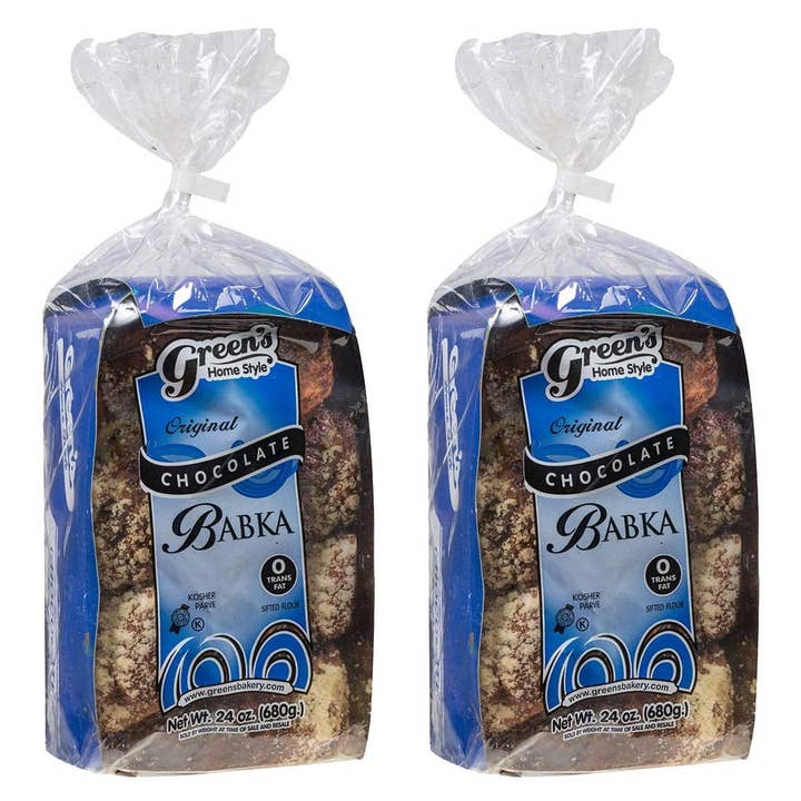 Green's Bakery Chocolate Loaf Babka, 2 Pack 24 oz for wholesale by Green's Babka