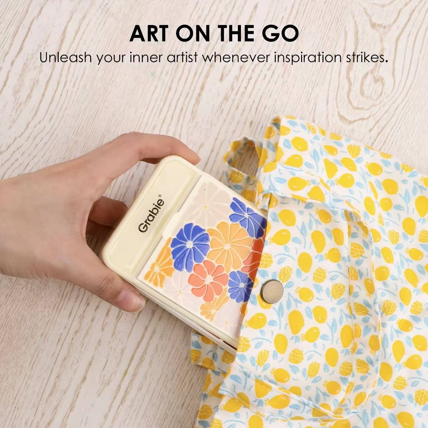 Grabie - Wholesale Watercolor Paint - Foldable Watercolor Set Of 56 With Water Brush Pen6