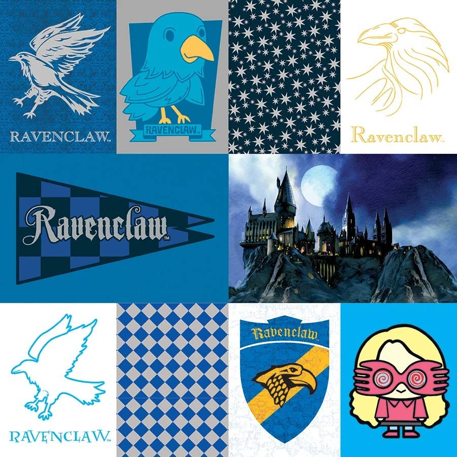 Paper House Productions - Wholesale Scrapbook - Harry Potter Ravenclaw Tag Double Sided Embellished Paper2