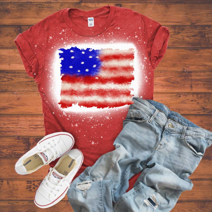 4 juli Patriotic Unisex T-shirt voor wholesale door Ink'd Worx by Design