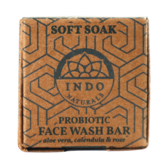 Indo Naturals - Wholesale Facial Cleanser - SOFT SOAK: Face Wash - Probiotic Soap Bar2