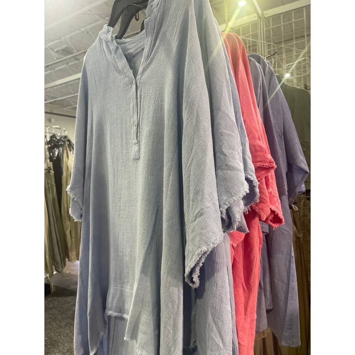 LeParisPetit by I Love Linen - Wholesale Tunic - Women's - High-Low Tunic Top in Mesh Linen5