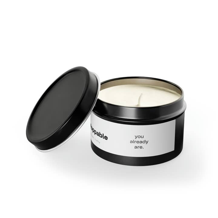 Belief Statements - Wholesale Travel Candles - Unstoppable Tin Candles