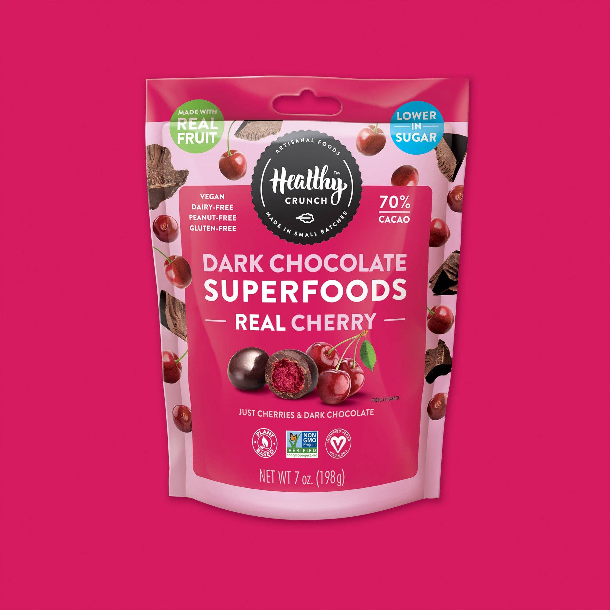 Healthy Crunch - Wholesale Chocolate-covered sweets - Cherry Dark Chocolate Superfoods