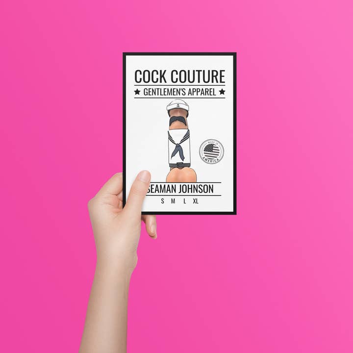 Cock Couture - Vendita all'ingrosso Regalo divertente/originale - Costume da pene Seaman Johnson