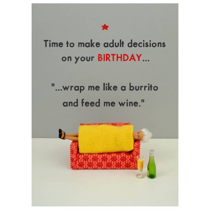 Verjaardagsburrito | Fijne Verjaardag | Kaarten voor Haar voor wholesale door Bold & Bright