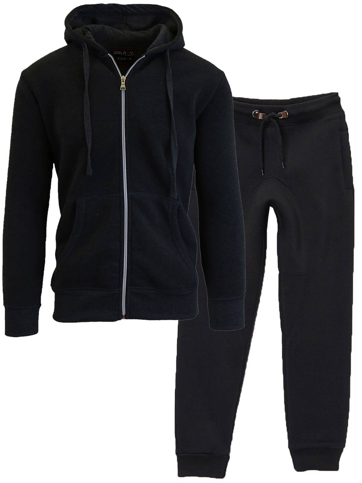 Galaxy By Harvic - Wholesale Top & Pant Set - Kids - GBH Boy's Fleece-Lined Hoodie & Jogger 2-Piece Set (4-20)0