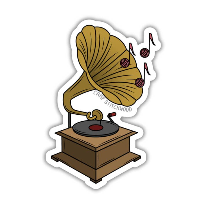 Camp Stitchwood - Wholesale Sticker - Gramophone Sticker0