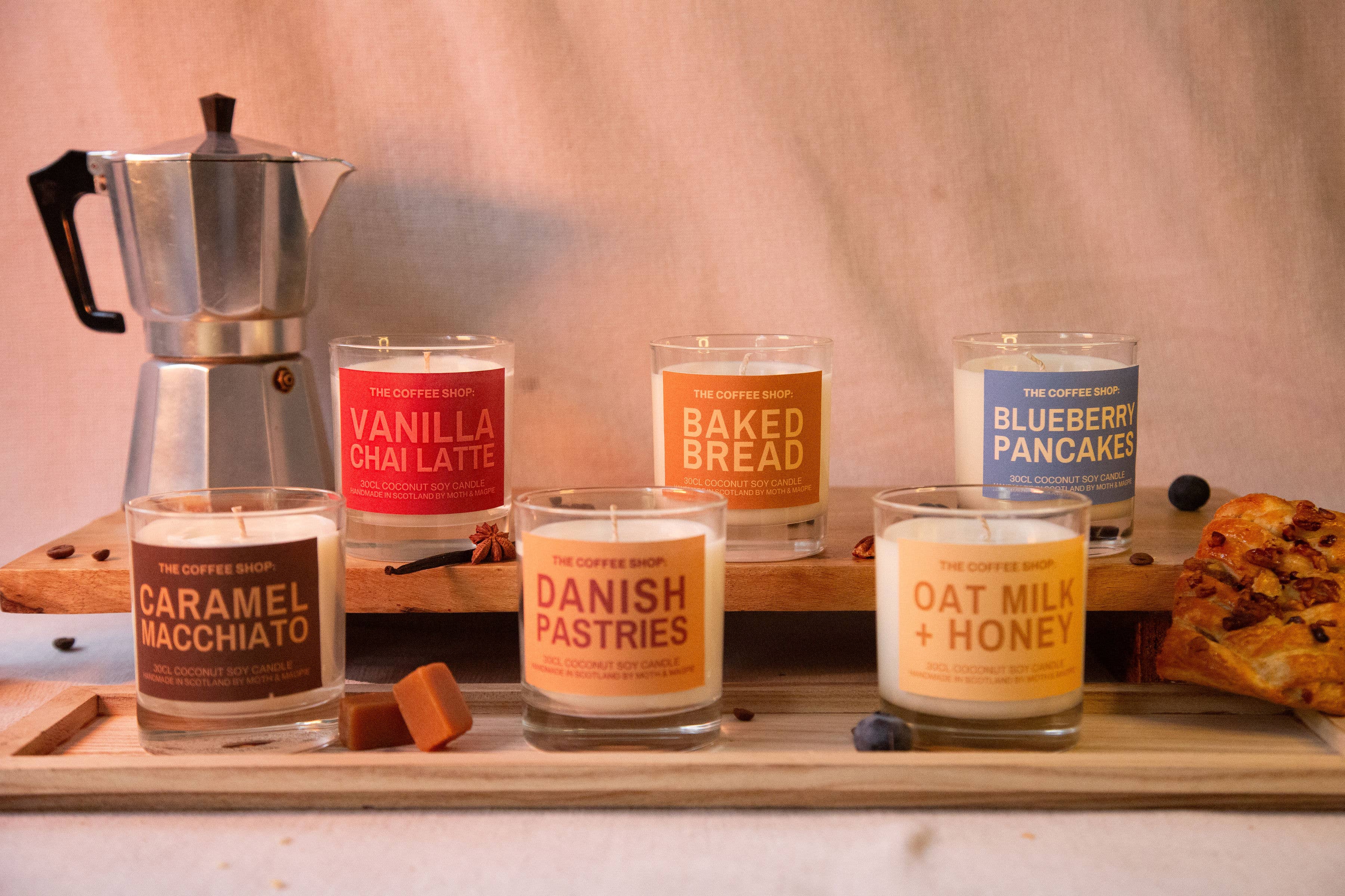 Moth & Magpie - Wholesale Jar/Filled Candle - Caramel Macchiato | Handmade 30cl Candle3