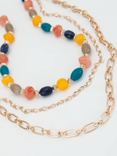 CHIC MULTI LAYER PENDANT NECKLACE | 31N22242 for wholesale by JOSSLYN by wall to wall