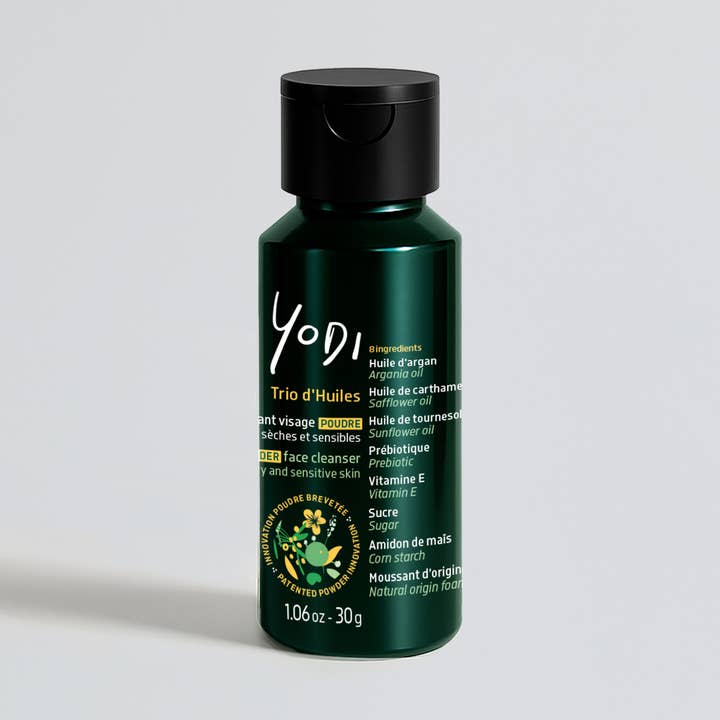 Trío de aceites
Jabón facial en polvo prebiótico para venta al por mayor de Yodi