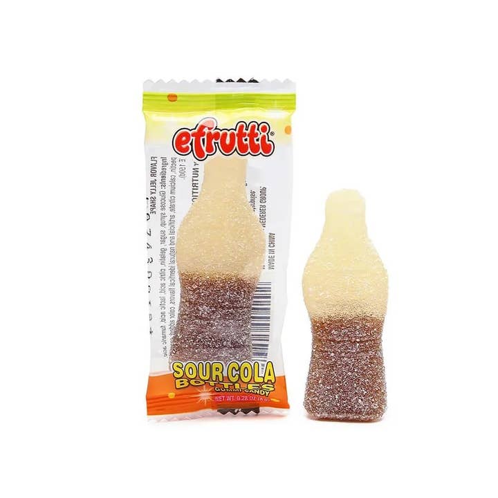 Long Island Candy Factory - Wholesale Gummy - Efrutti Sour Cola Bottle Gummies Individually Wrapped 130 ct 2 lb