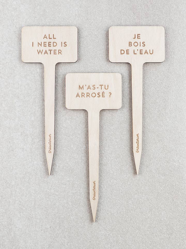 Plåntes Marker Did You Water Me - Hout voor wholesale door Greenterior