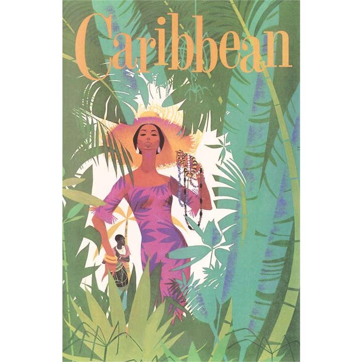 Found Image Press - Wholesale Magnet - Magnet TR-266 Caribbean Travel Poster