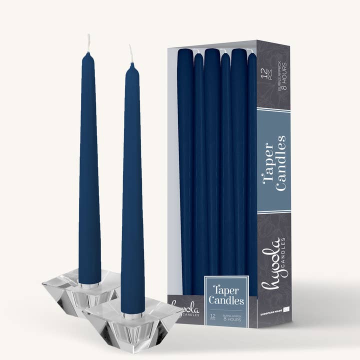 Blå Koniska Ljus - 10 Tum - 12 Pack för wholesale av Hyoola Candles