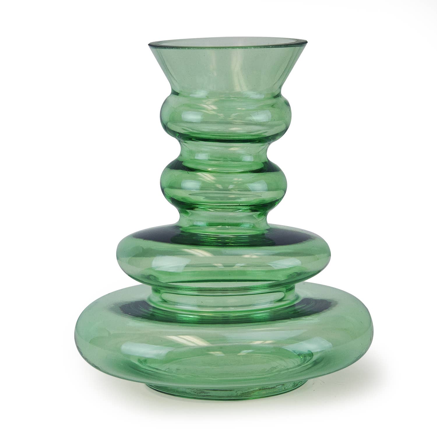 Galore Home - Wholesale Vase - Organic Bud Glass Vase (H-6.25" x D-5.5")1