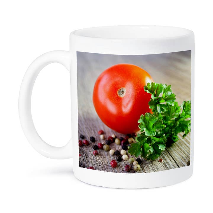 3dRose - Wholesale Coffee Mug - 3dRose, Tomato in the Kitchen with Salad and Pepper, Mug8