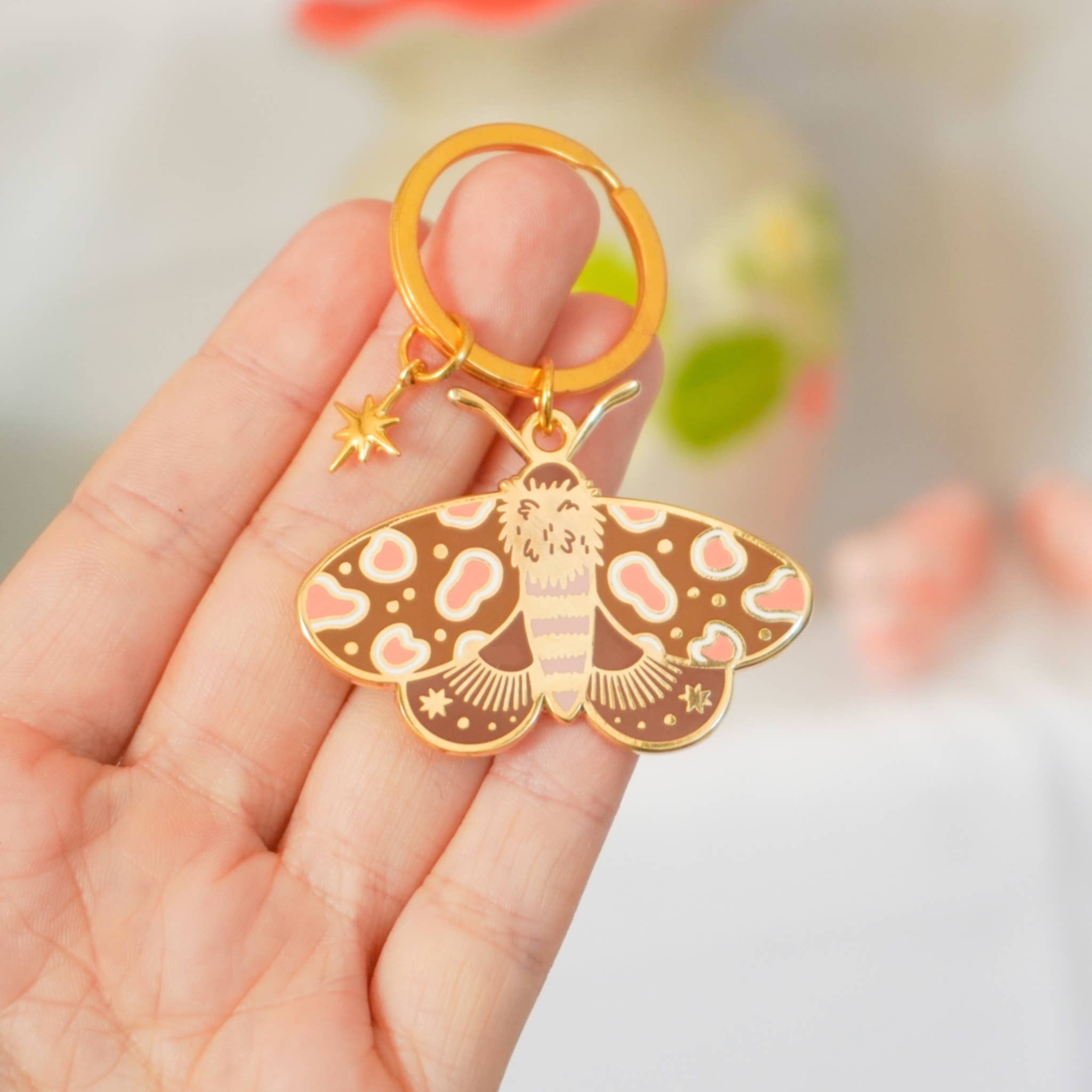 Ocean Hughes - Wholesale Keychain - Women's - Moth Enamel Keychain1