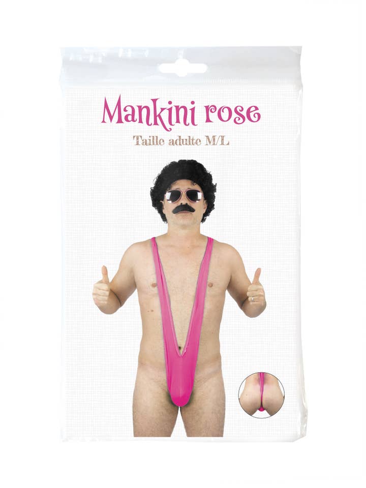 Party Pro - Wholesale Costume - Unisex - MANKINI PINK THONG