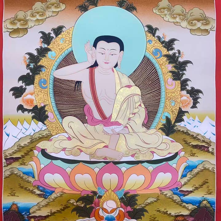 Milarepa Thangka for wholesale by Art Of Tibet