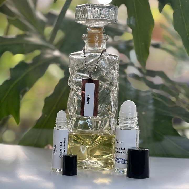 Agave World - Wholesale Roll-On Fragrance - Sahara Cologne/ Body Oil Roll- On Bottle