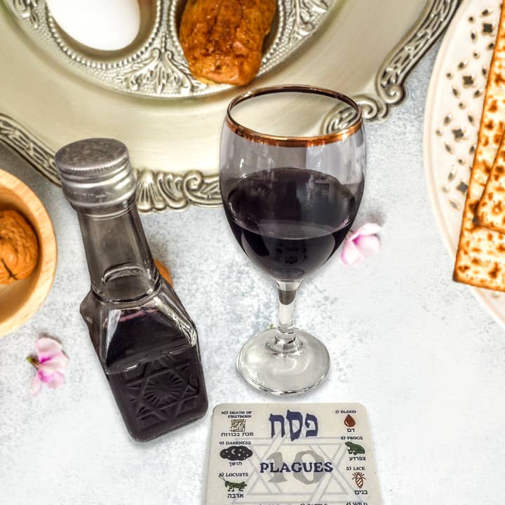 Eclectic Judaica - Wholesale Coasters - 10 Plague Passover Coasters4