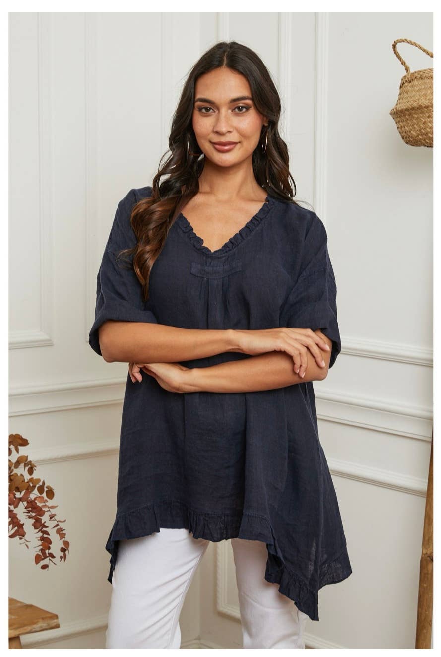 LÉA & LUC - Wholesale Tunic - Women's - 100% Linen Tunic REF.1076856