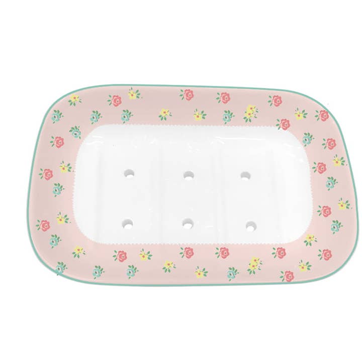 Porcelain soap holder Abby Isabelle Rose for wholesale by Isabelle Rose