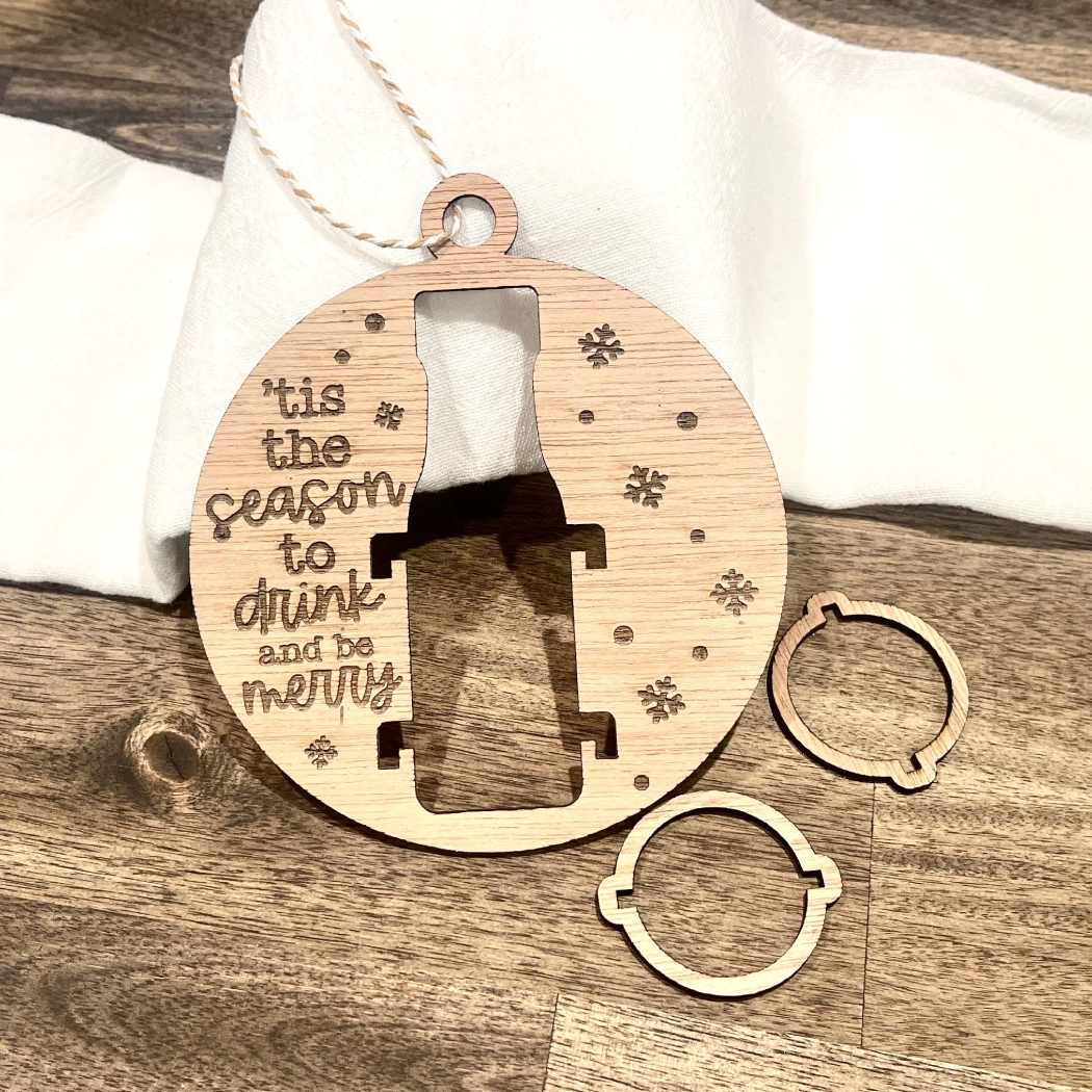 Ergin Studio - Wholesale Ornament - Drink & Be Merry - Mini Alcohol Shooter Ornament Gift1