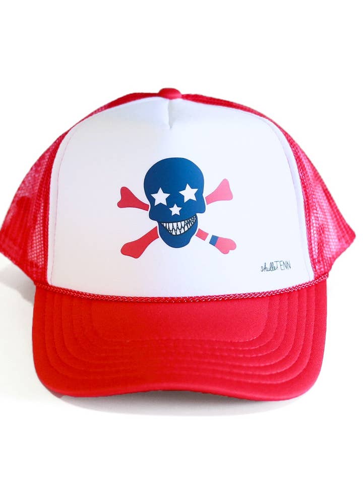 Retro Foam Trucker Hat - Red/White for wholesale by SkulleTenn