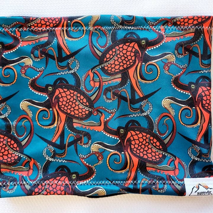 HappyAK Handmade Headwear and Neckwear - Vente Tour de cou / col tube – femme - Tour de cou doublé en polaire (côtier) - Ensemble2