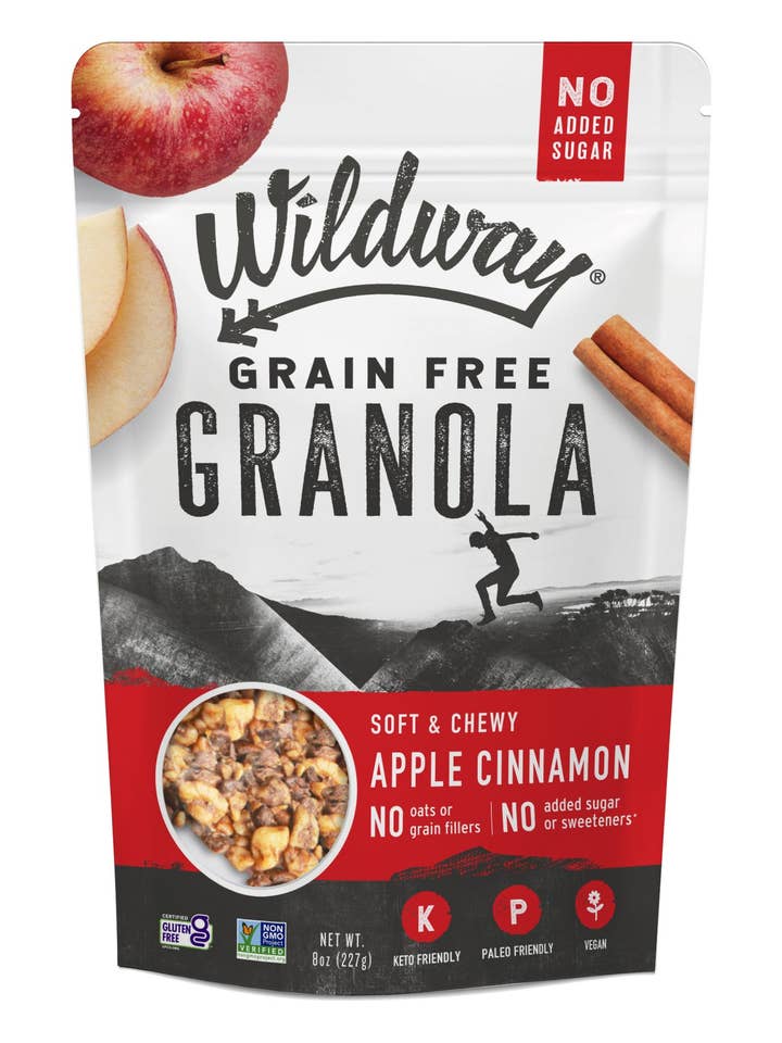 Grain free Granola: Apple Cinnamon, 8oz for wholesale by Wildway