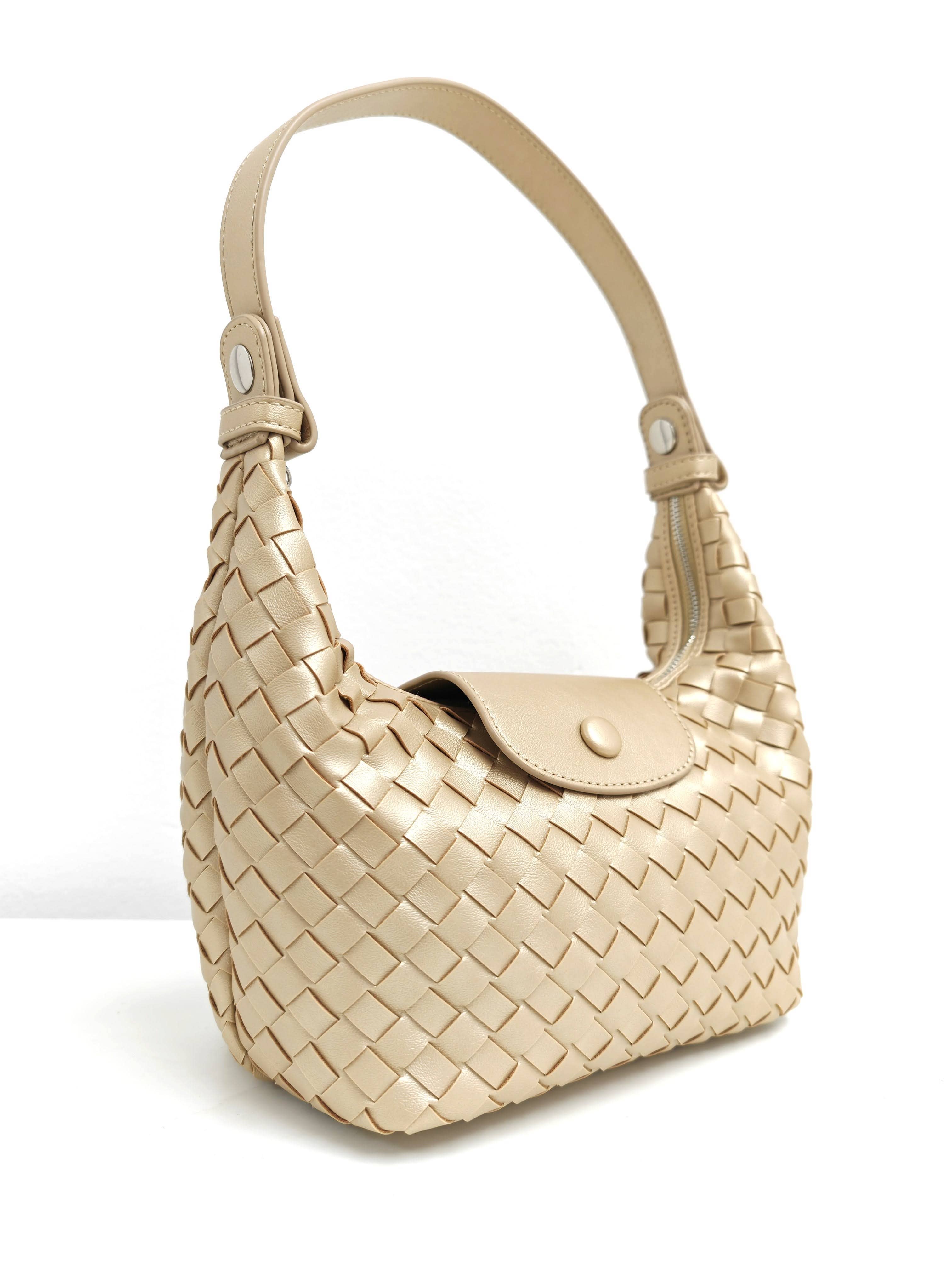 Superbia – Großhandel Schultertasche – Damen – Handgefertigte gewebte Premium-PU-weiche kleine 3-Wege-Tasche24