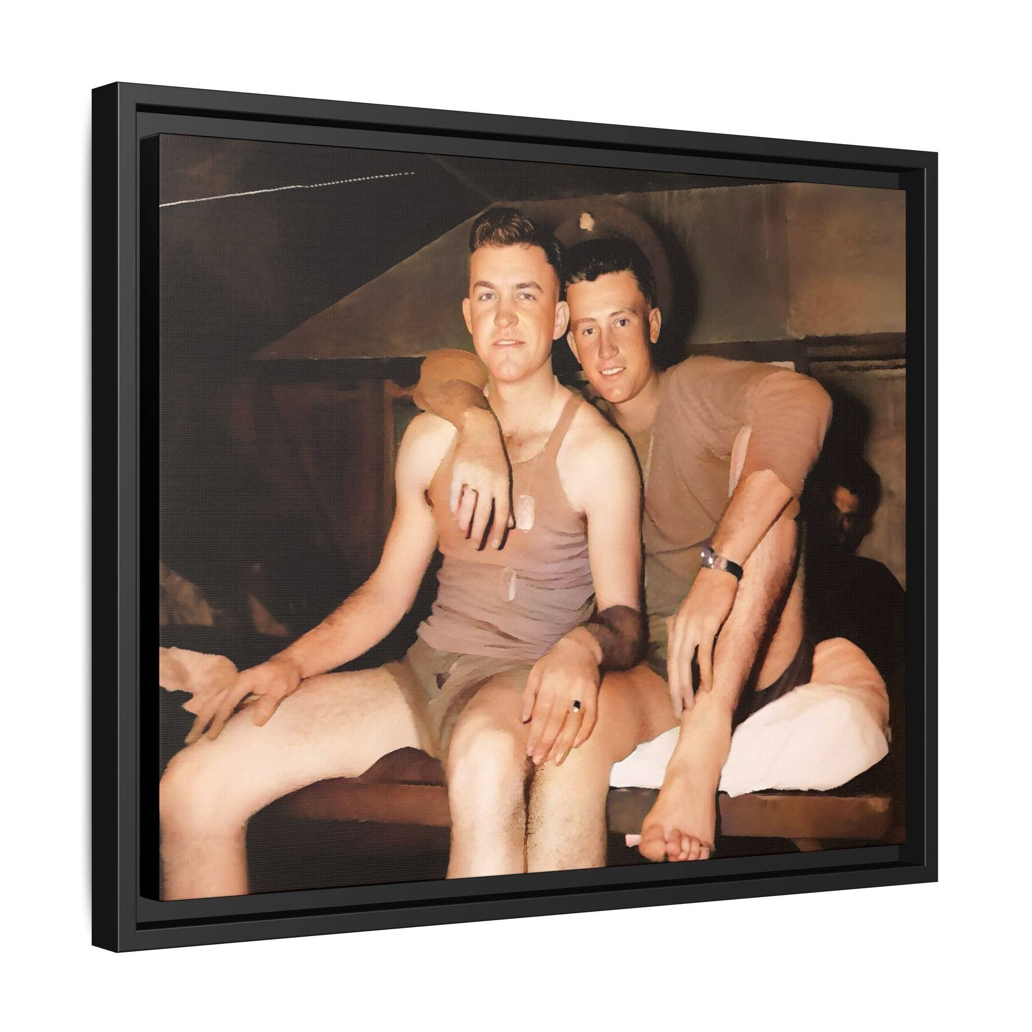 Walt & Pete - Wholesale Photograph - paire 100 | Framed Vintage Photo - Matte Canvas6